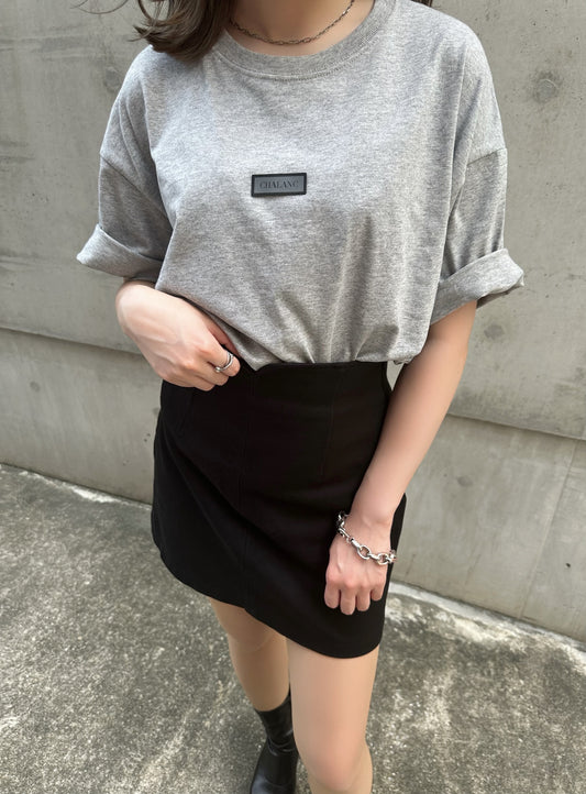 LOGO LOOSE TEE / GRAY