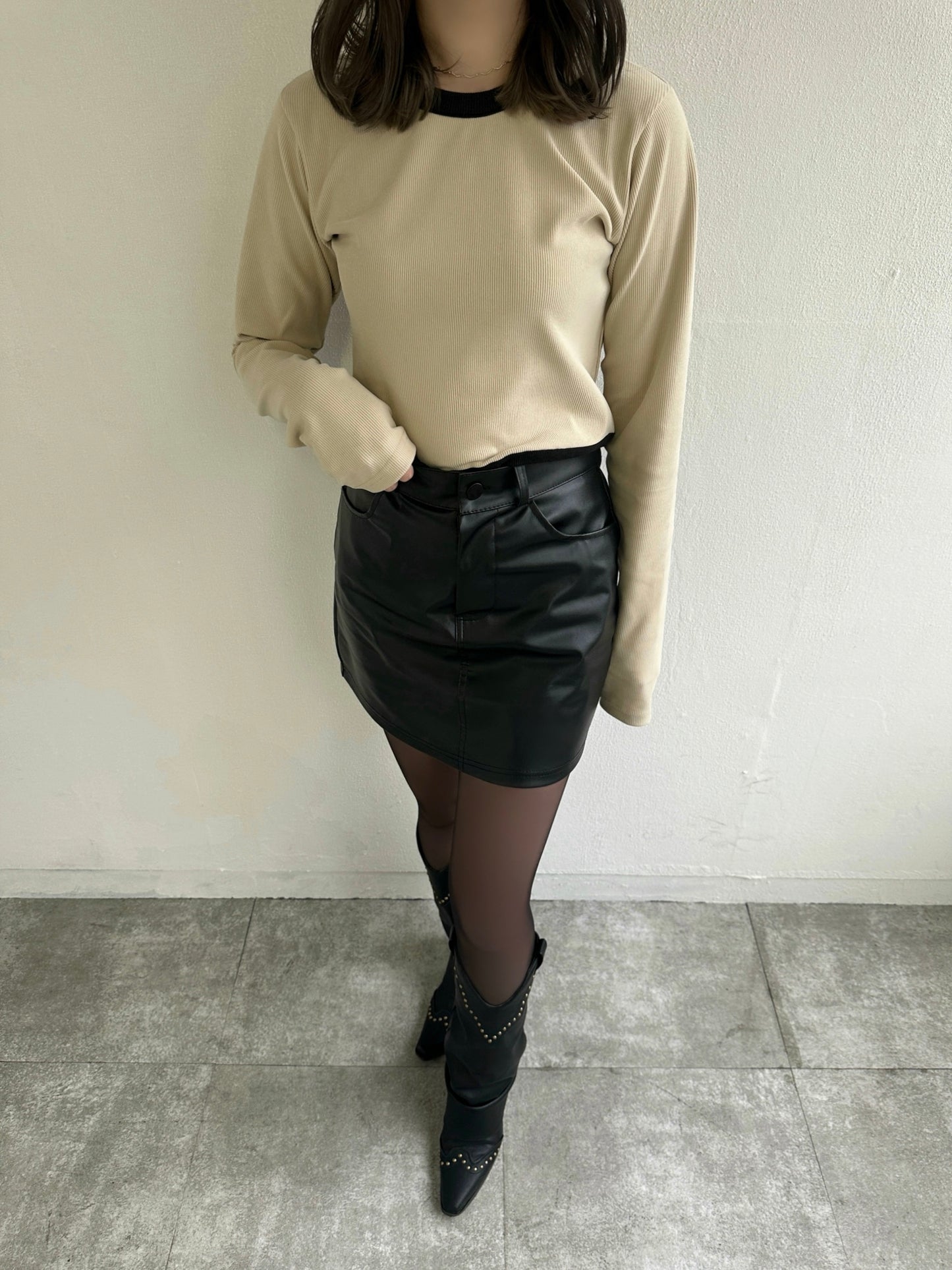 CROPPED RIB KNIT TOPS