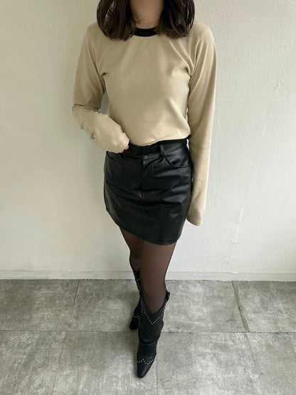 CROPPED RIB KNIT TOPS