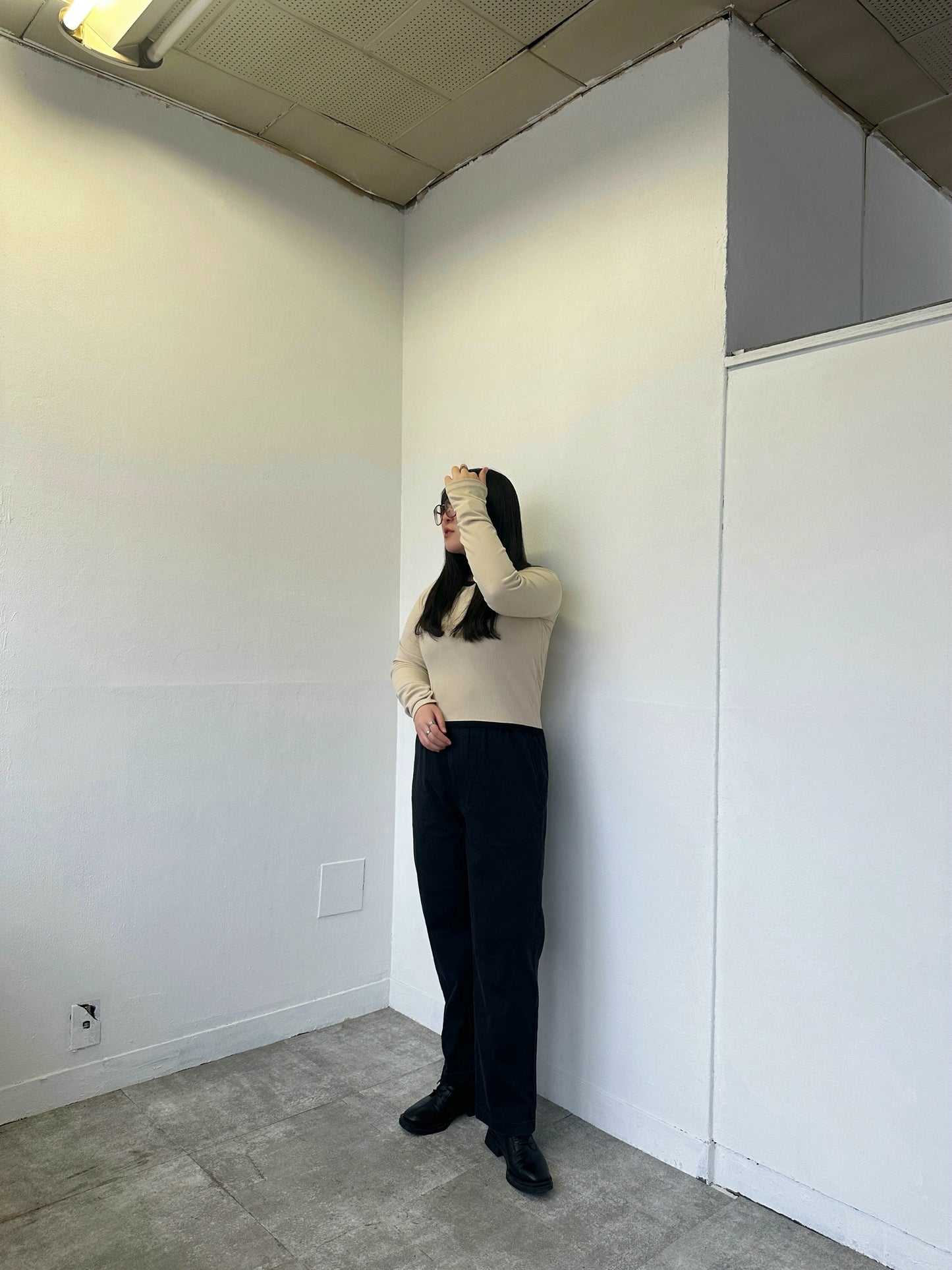 CROPPED RIB KNIT TOPS