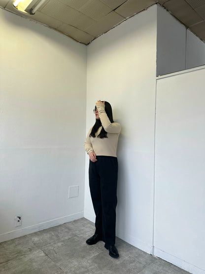 CROPPED RIB KNIT TOPS
