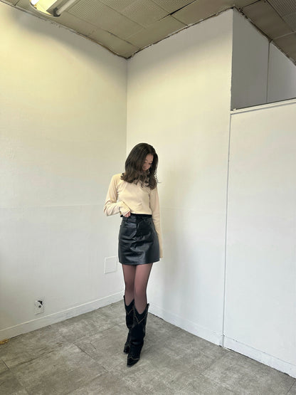 CROPPED RIB KNIT TOPS