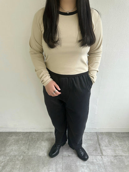 CROPPED RIB KNIT TOPS